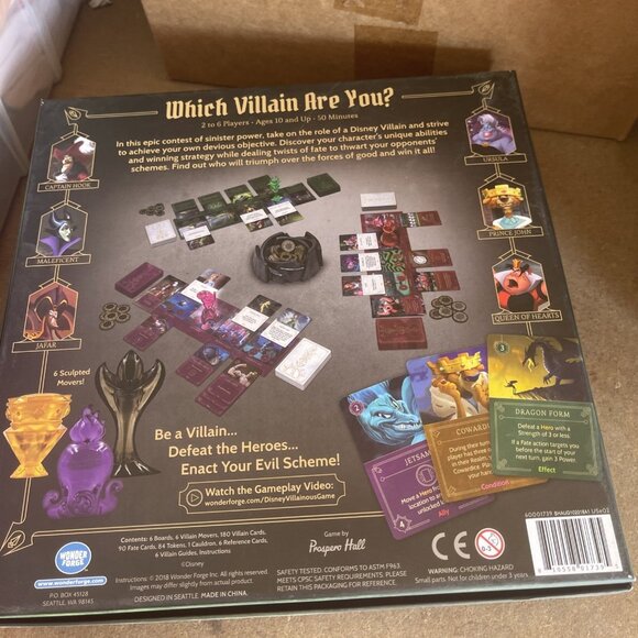 Disney Villainous: The Worst Takes It All Strategy Board Game for Age 10 & up - Picture 2 of 4